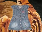 Джинсовое платьице для девочки 12-18 мес.