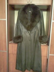 кожаный плащ