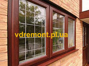 Деревянные окна, балконы в Полтаве