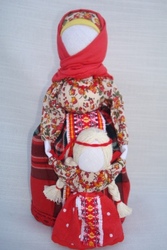 Подарок мамы дочери.Кукла-мотанка Ведунья-няня. Оберег в семью.